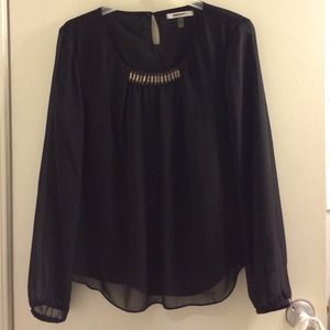 Black DKNY flowy shirt
