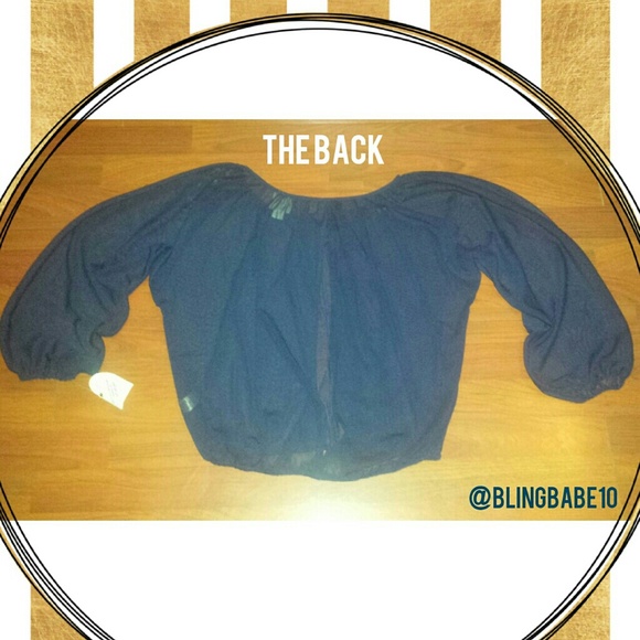 Sold In Bundle!! ??H/P 3/8??    blue chiffon top. - Picture 2 of 3