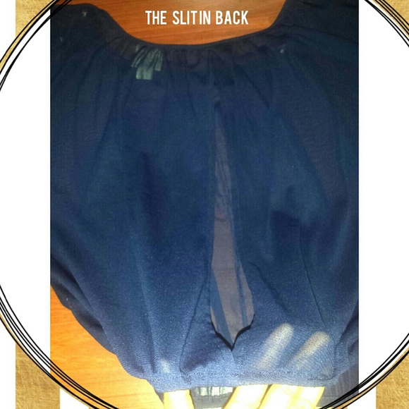 Sold In Bundle!! ??H/P 3/8??    blue chiffon top. - Picture 3 of 3