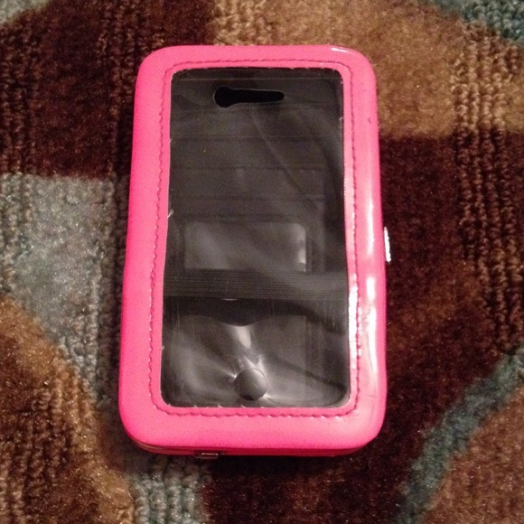 **BUNDLED**Hot pink iPhone 4/4s case/wallet - Picture 2 of 3