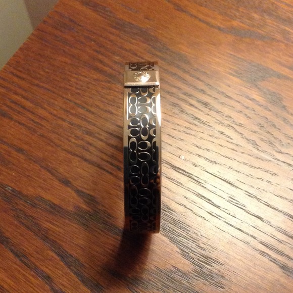 Coach Black/Silver Logo Bangle