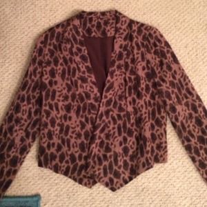 Leopard print blazer and juicy pants