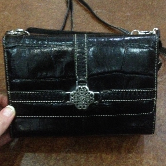 Reduced! Brighton black leather organizer purse.