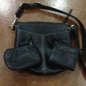 Reduced! Coach cross body, wallet and coin purse.