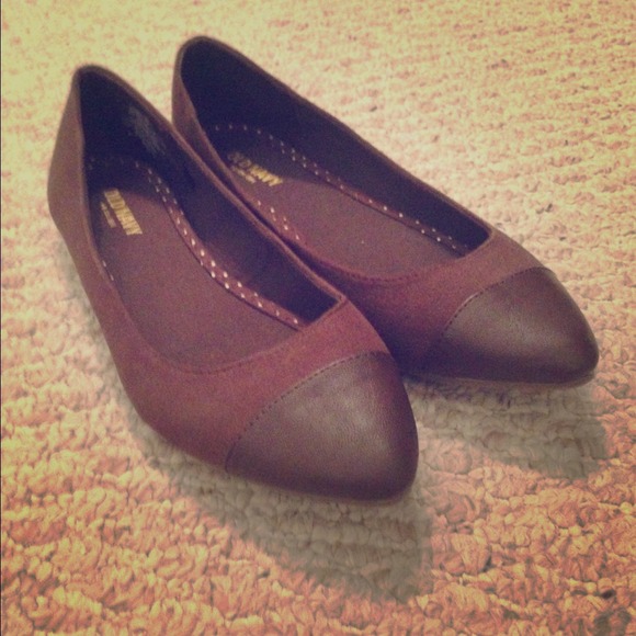 Chocolate Brown Pointed Toe Flats