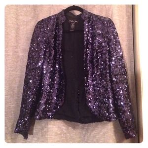 🌟HP🌟 Victoria's Secret Navy Sequin Blazer