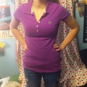 Purple collared shirt