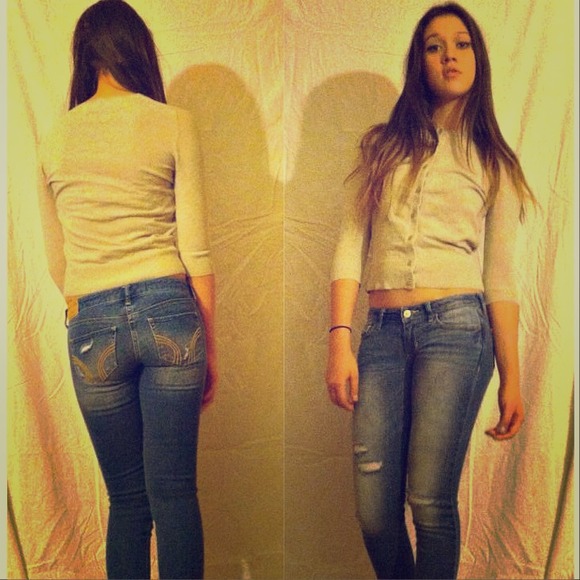 Tan cardigan