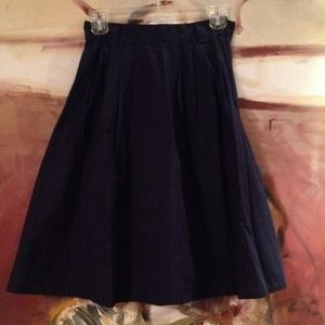H&M Navy Cotton Full Skirt