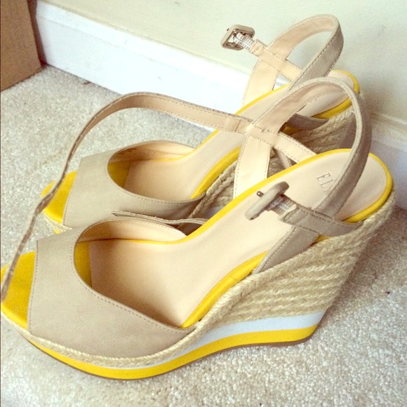 Wedges worn once!