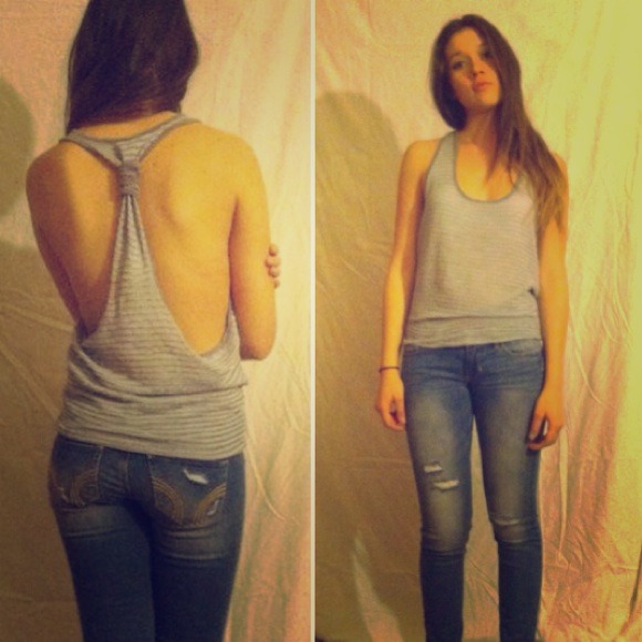 Purple/light blue tank