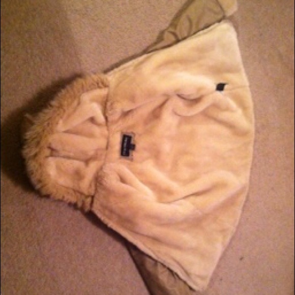 Leather-ish jacket with faux fur on the inside