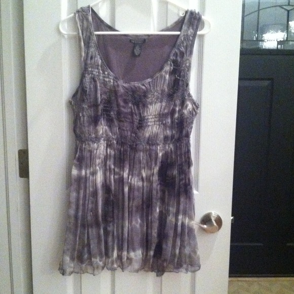 Lucky Brand Tops - Sexy grey tie dye top, LUCKY BRAND