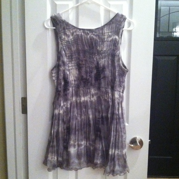 Sexy grey tie dye top, LUCKY BRAND - Picture 2 of 3