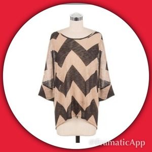 Chevron dolman top
