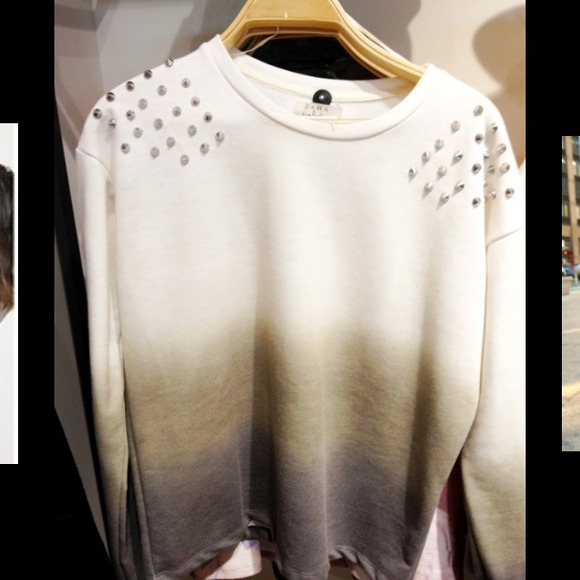🎀HOST PICK 🌟Zara trafaluc studded ombre sweater