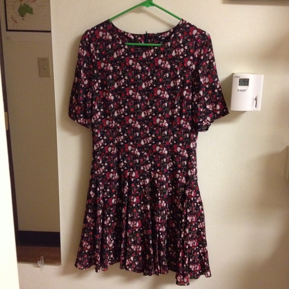 H&M Floral Drop Waist Dress