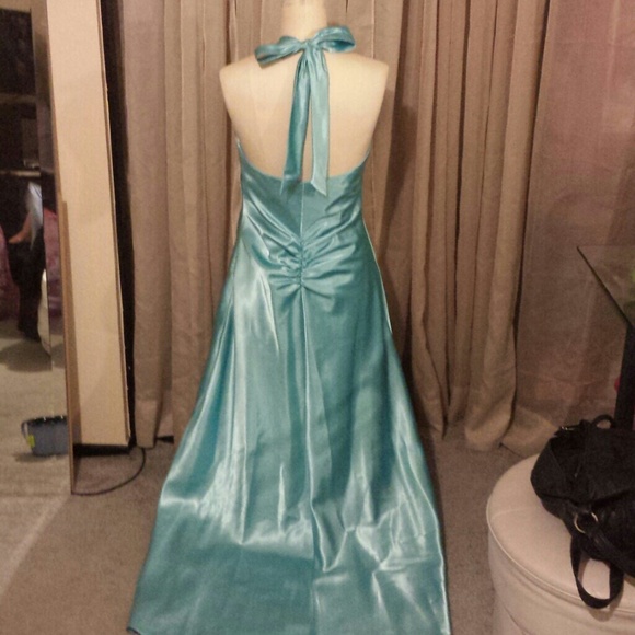 Teal prom dress - Picture 2 of 4