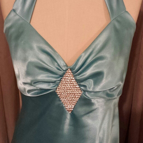 Teal prom dress - Picture 3 of 4