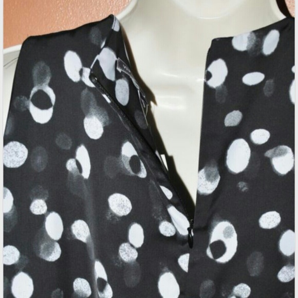 Vince Polka Dots Silk Tunic Dress - Picture 2 of 4