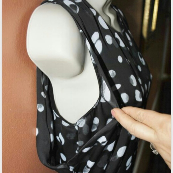 Vince Polka Dots Silk Tunic Dress - Picture 4 of 4