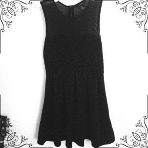 Black velvet cocktail dress