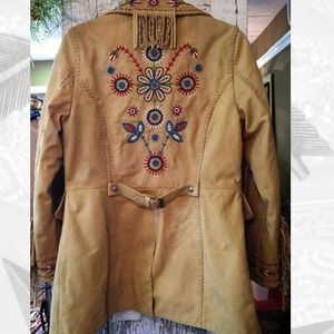 Double d Ranchwear leather fringe jacket $300