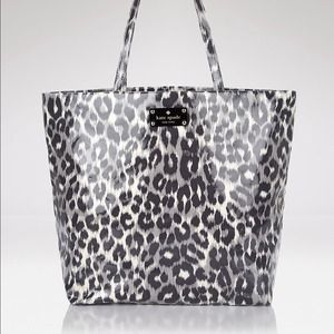 Kate spade leopard tote bag