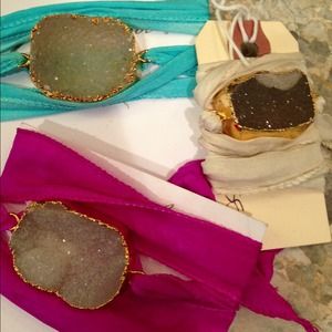 Druzy wrap bracelets