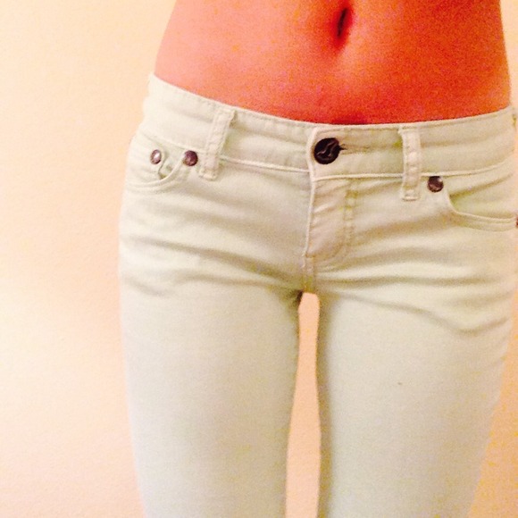 ❌SOLD❌Free People Spearmint Skinnies - Picture 1 of 3