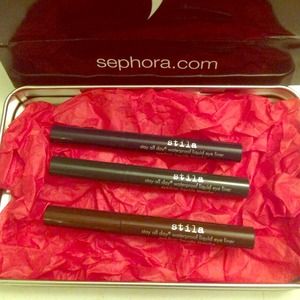 Stila liquid eyeliner bundle (brown,green,blue)