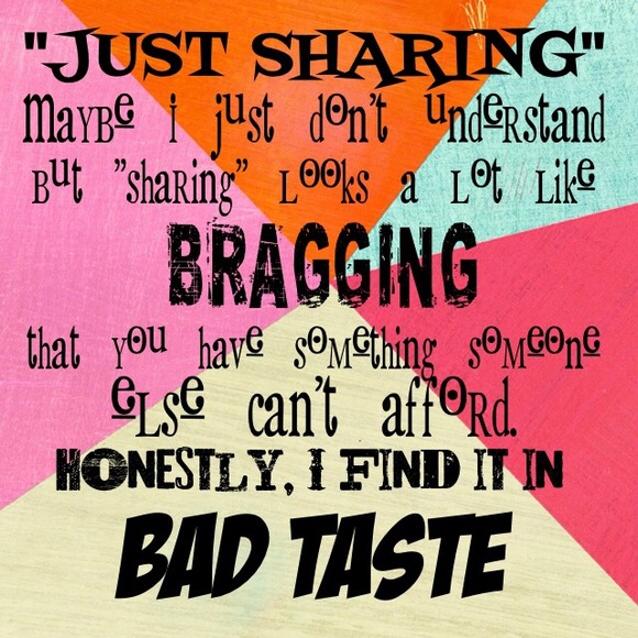 Is anyone else sick of seeing "Just Sharing!"?