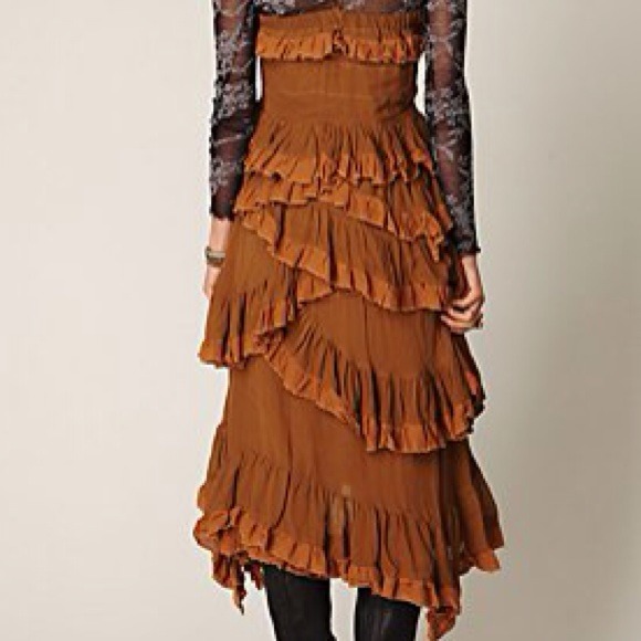 Nicholas K for Free People Babel Silk Ruffle Dress - Picture 4 of 4