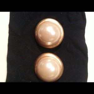 Faux pearl earrings