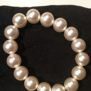 Faux pearl bracelet