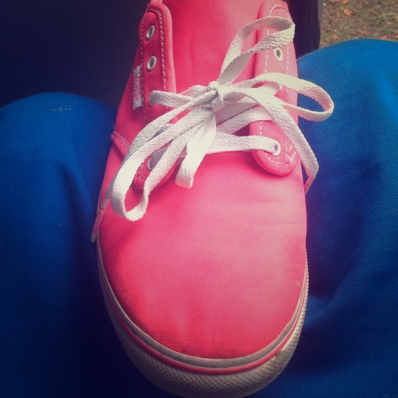 Neon pink vans