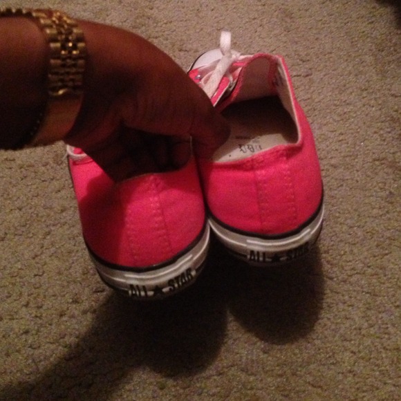 Converse Shoes - Neon Pink Converse Low Tops. Converse Shoes - Neon Pink Converse Low Tops.