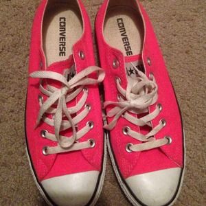 Converse Shoes - Neon Pink Converse Low Tops. Converse Shoes - Neon Pink Converse Low Tops.