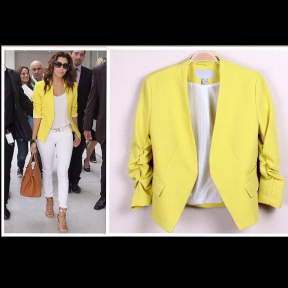 Jackets & Blazers - NEW Celeb Sexy Style Yellow Blazer💋