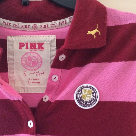 SUPER cute 3/4 polo from VIctoria's Secret PINK! - Picture 2 of 2