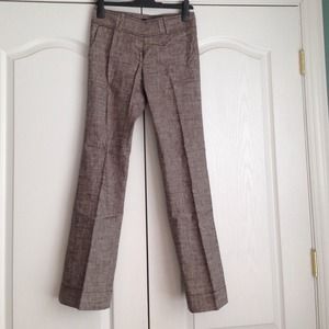 Brown linen pants