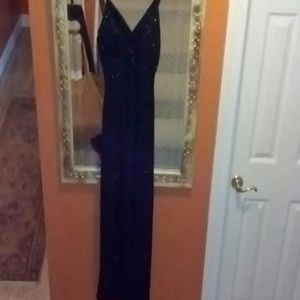Gorgeous black beaded gown