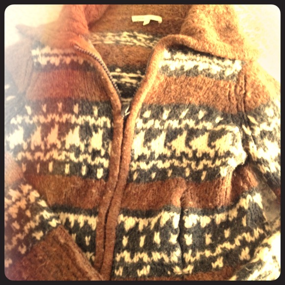 Vince Nordic wool zip cardigan