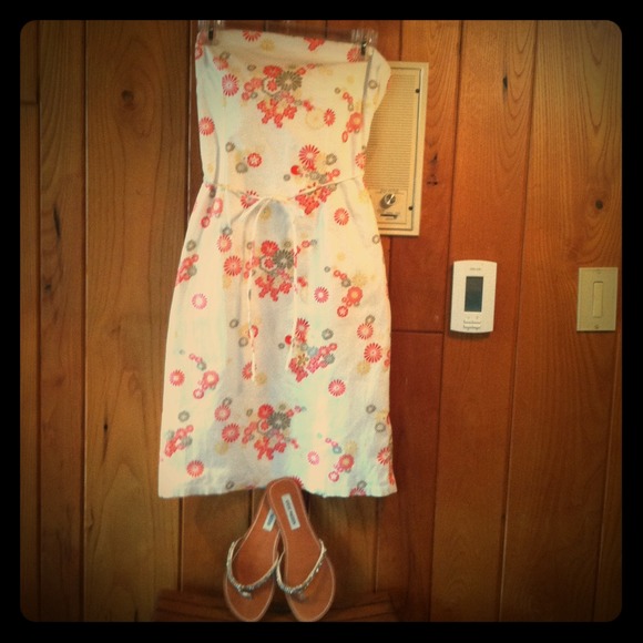 Tank Dress & Rhinestone Sandles