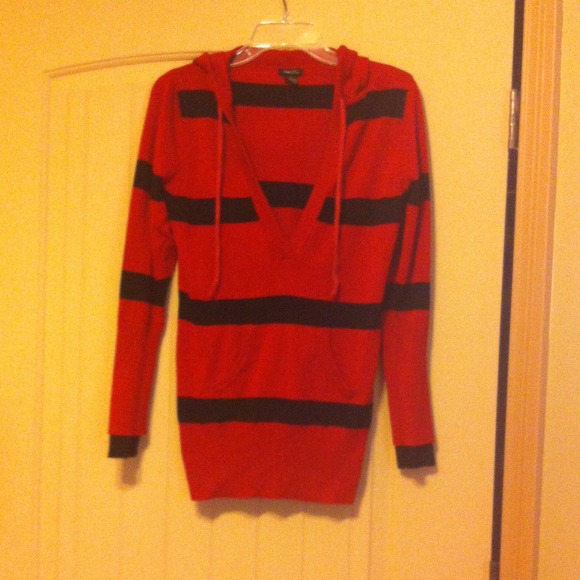 Cute red and black sweater