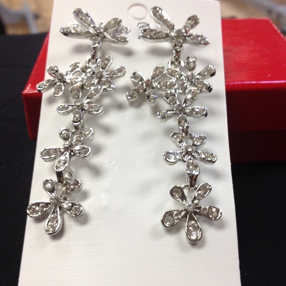 Silver dangle earrings