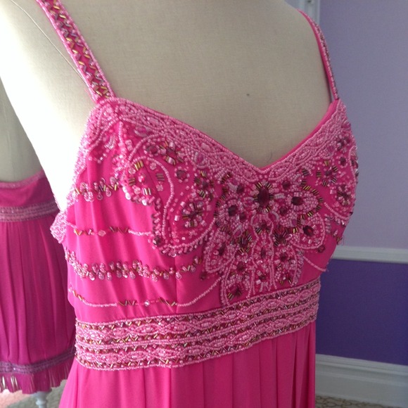 Sue Wong Pleated Dress - Picture 2 of 3