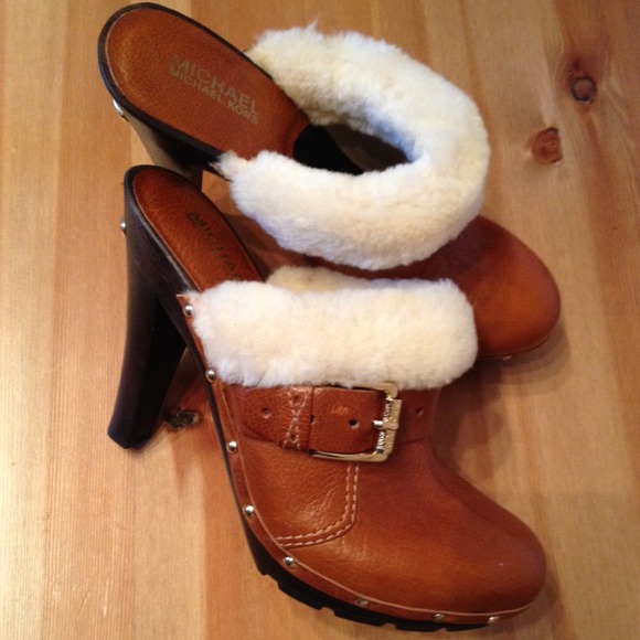 ---SOLD---Michael Kors Fairbanks High Belted Clogs - Picture 2 of 3
