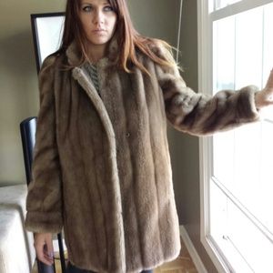 Faux fur winter coat
