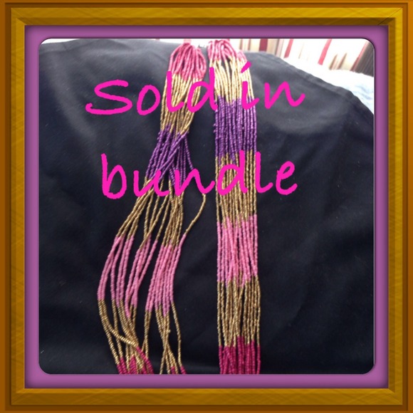 SOLD in bundle......Super cool beaded necklace